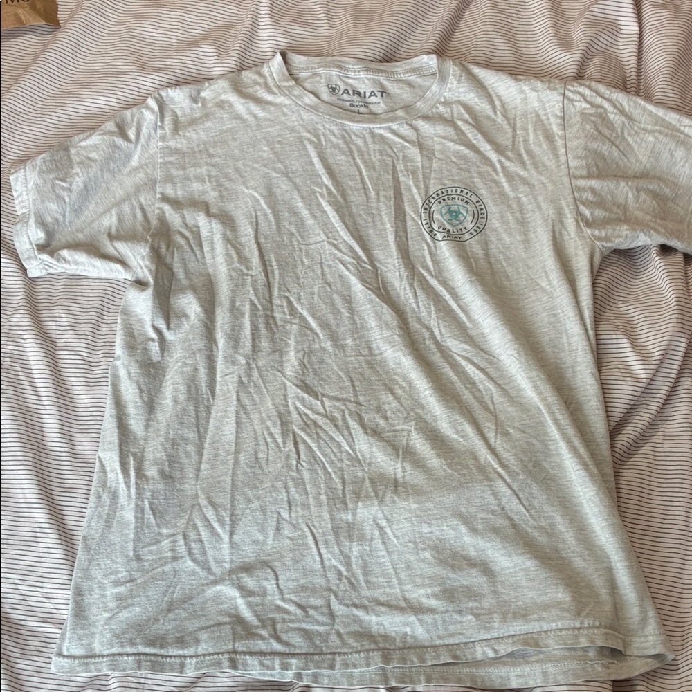 Ariat Light Gray T-Shirt with Logo